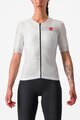 CASTELLI Cyklistický dres s krátkym rukávom - FREE SPEED 2W RACE - biela/čierna