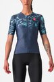 CASTELLI Cyklistický dres s krátkym rukávom - FREE SPEED 2W RACE - modrá/tyrkysová