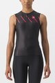 CASTELLI Cyklistický dres bez rukávov - FREE W TRI - čierna/ružová