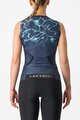 CASTELLI Cyklistický dres bez rukávov - FREE W TRI - modrá/tyrkysová
