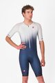 CASTELLI Cyklistická kombinéza - CORE TRI SUIT SHORT SLEEVE - modrá/biela