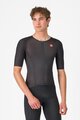 CASTELLI Cyklistický dres s krátkym rukávom - FREE SPEED 3 RACE TOP - čierna