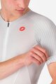 CASTELLI Cyklistický dres s krátkym rukávom - FREE SPEED 3 RACE TOP - biela