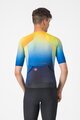 CASTELLI Cyklistický dres s krátkym rukávom - FREE SPEED 3 RACE TOP - modrá/žltá