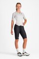 CASTELLI Cyklistická kombinéza - FREE SANREMO 3 W SUIT SHORT SLEEVE - biela/strieborná/čierna