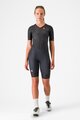 CASTELLI Cyklistická kombinéza - CORE TRI W SUIT SHORT SLEEVE - čierna