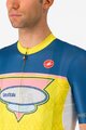 CASTELLI Cyklistický dres s krátkym rukávom - #GIRO107 OROPA - žltá/modrá