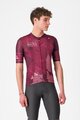 CASTELLI Cyklistický dres s krátkym rukávom - GIRO SIENA - bordová