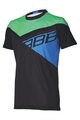 BBB Cyklistický dres s krátkym rukávom - GRAVITY - modrá/zelená/čierna