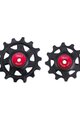 BBB kladky pre prehadzovačku - ROLLERBOYS CERAMIC 12T, 14T - červená/čierna