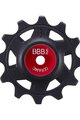 BBB kladky pre prehadzovačku - ROLLERBOYS CERAMIC 12T, 14T - červená/čierna