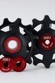 BBB kladky pre prehadzovačku - ROLLERBOY CERAMIC 12T SR - červená/čierna