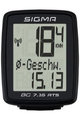 SIGMA SPORT tachometer - BC 7.16 ATS TOPLINE 016 - čierna
