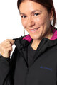 VAUDE Cyklistická vetruodolná bunda - QIMSA SOFTSHELL - čierna