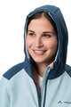 VAUDE Cyklistická vetruodolná bunda - QIMSA SOFTSHELL - modrá