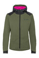 VAUDE Cyklistická vetruodolná bunda - QIMSA SOFTSHELL - zelená