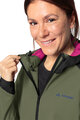 VAUDE Cyklistická vetruodolná bunda - QIMSA SOFTSHELL - zelená