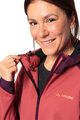 VAUDE Cyklistická vetruodolná bunda - QIMSA SOFTSHELL - červená