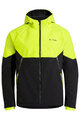 VAUDE Cyklistická vetruodolná bunda - QIMSA SOFTSHELL - čierna/žltá