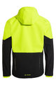 VAUDE Cyklistická vetruodolná bunda - QIMSA SOFTSHELL - čierna/žltá
