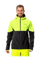 VAUDE Cyklistická vetruodolná bunda - QIMSA SOFTSHELL - čierna/žltá