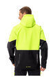 VAUDE Cyklistická vetruodolná bunda - QIMSA SOFTSHELL - čierna/žltá