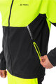 VAUDE Cyklistická vetruodolná bunda - QIMSA SOFTSHELL - čierna/žltá