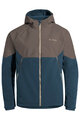 VAUDE Cyklistická vetruodolná bunda - QIMSA SOFTSHELL - hnedá/modrá