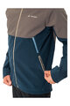 VAUDE Cyklistická vetruodolná bunda - QIMSA SOFTSHELL - hnedá/modrá