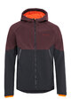 VAUDE Cyklistická vetruodolná bunda - QIMSA SOFTSHELL - bordová/čierna