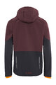 VAUDE Cyklistická vetruodolná bunda - QIMSA SOFTSHELL - bordová/čierna