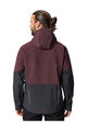 VAUDE Cyklistická vetruodolná bunda - QIMSA SOFTSHELL - bordová/čierna