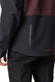 VAUDE Cyklistická vetruodolná bunda - QIMSA SOFTSHELL - bordová/čierna