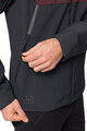 VAUDE Cyklistická vetruodolná bunda - QIMSA SOFTSHELL - bordová/čierna