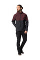 VAUDE Cyklistická vetruodolná bunda - QIMSA SOFTSHELL - bordová/čierna