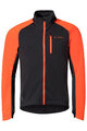 VAUDE Cyklistická vetruodolná bunda - POSTA SOFTSHELL VI - červená/čierna