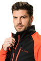 VAUDE Cyklistická vetruodolná bunda - POSTA SOFTSHELL VI - červená/čierna