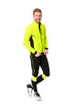 VAUDE Cyklistická vetruodolná bunda - KURO SOFTSHELL - žltá/čierna