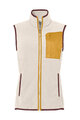 VAUDE Cyklistická vesta - ROSEMOOR FLEECE - ivory/žltá