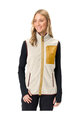 VAUDE Cyklistická vesta - ROSEMOOR FLEECE - ivory/žltá
