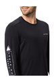 VAUDE Cyklistické tričko s dlhým rukávom - MONVISO MERINO - čierna