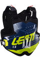 LEATT chránič na chrbát a hrudník - CHEST PROTECTOR 1.5 TORQUE - čierna/modrá/žltá