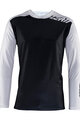 LEATT Cyklistický dres s dlhým rukávom letný - MTB ENDURO 4.0 - biela/čierna