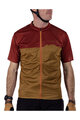 LEATT Cyklistický dres s krátkym rukávom - MTB TRAIL 3.0 - hnedá/červená