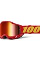 100% SPEEDLAB Cyklistické okuliare - ACCURI 2 - červená/žltá