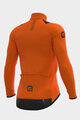 ALÉ Cyklistický dres s dlhým rukávom zimný - THERMAL R-EV1 - oranžová