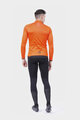 ALÉ Cyklistický dres s dlhým rukávom zimný - THERMAL R-EV1 - oranžová