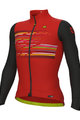 ALÉ Cyklistický dres s dlhým rukávom zimný - LOGO PR-S - červená/čierna