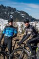 ALÉ Cyklistická vetruodolná bunda - TRACK PR-R - čierna/šedá
