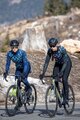 ALÉ Cyklistická vetruodolná bunda - CROSSING PR-R - čierna/viacfarebná